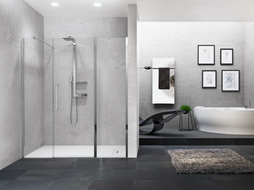 YOUNG 2P+FL - Niche shower cabin with hinged door by NOVELLINI