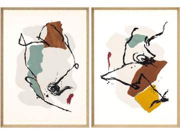 CRONOS I & II - Paper Painting by NOVOCUADRO ART COMPANY