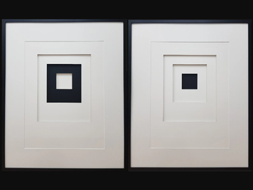 DIMENSION I & II - Paper Painting by NOVOCUADRO ART COMPANY