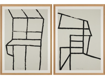 Estructura I & II - Paper Painting by NOVOCUADRO ART COMPANY