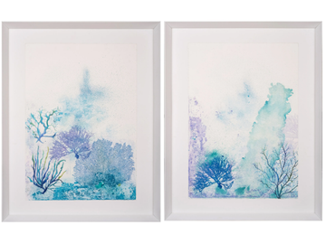 Fondo Marino I & II - Paper Painting by NOVOCUADRO ART COMPANY