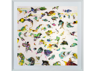GREEN RAINBOW - Paper Painting by NOVOCUADRO ART COMPANY