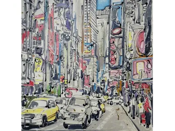 La Carrera - Canvas Painting by NOVOCUADRO ART COMPANY
