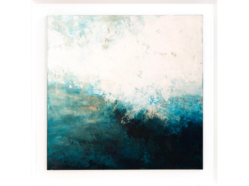 LAGOON ON SURFACE - Wooden Painting by NOVOCUADRO ART COMPANY