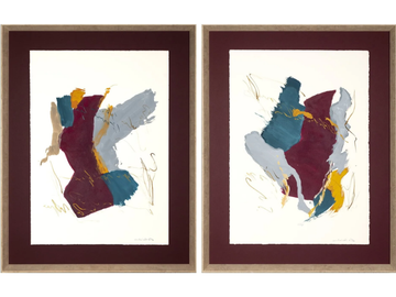 NASSER I & II - Paper Painting by NOVOCUADRO ART COMPANY