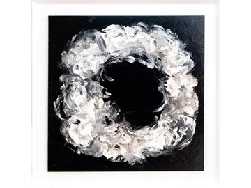 PLATINIUM ON SURFACE - Wooden Painting by NOVOCUADRO ART COMPANY