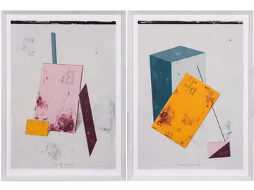 Registros I & II - Paper Painting by NOVOCUADRO ART COMPANY
