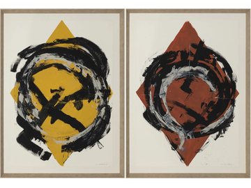 ROMBO I & II - Paper Painting by NOVOCUADRO ART COMPANY