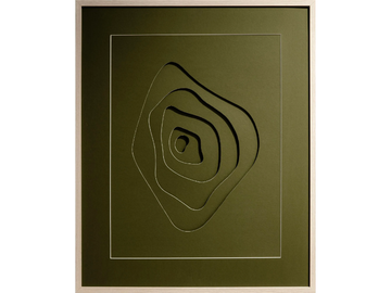 TALISMÁN OLIVE - Paper Painting by NOVOCUADRO ART COMPANY