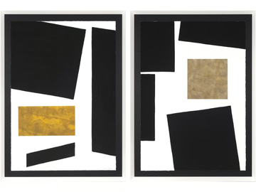 VERSA I & II - Paper Painting by NOVOCUADRO ART COMPANY