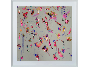 VIOLET RAINBOW - Paper Painting by NOVOCUADRO ART COMPANY
