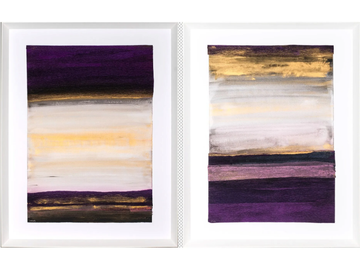 ZEN I & II - Paper Painting by NOVOCUADRO ART COMPANY