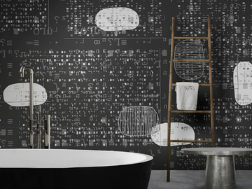 ALGORITMO - Motif glass-fibre wallpaper by N.O.W. Edizioni