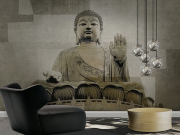 BUDDAH - Glass-fibre wallpaper by N.O.W. Edizioni