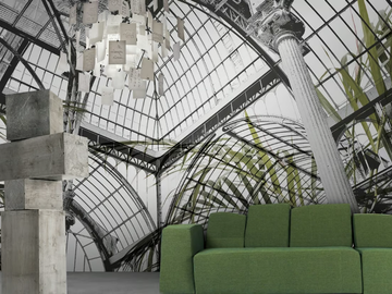 CRYSTAL PALACE - Trompe l'oeil wallpaper by N.O.W. Edizioni