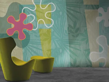 FLORA & FAUNA / REGINA MARGHERITA - Vinyl or fyber glass wallpaper by N.O.W. Edizioni