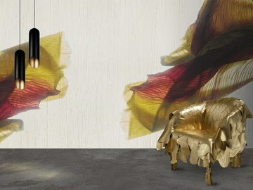 IRIS - Vinyl or fyber glass wallpaper by N.O.W. Edizioni