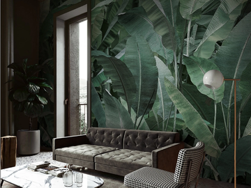 JUNGLE THAI BANANO - Vinyl or fyber glass wallpaper by N.O.W. Edizioni