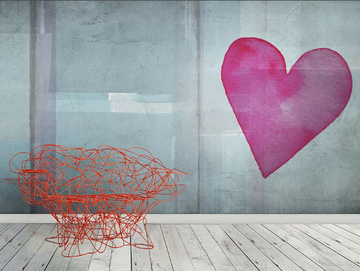 LOVE PAINT - Vinyl or fyber glass wallpaper by N.O.W. Edizioni