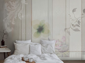 ORGANDIS - Wallpaper with floral pattern by N.O.W. Edizioni