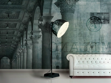 PIAZZA - Vinyl or fyber glass wallpaper by N.O.W. Edizioni