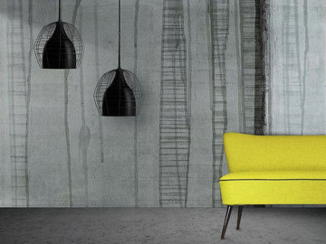 RAIN - Vinyl or fyber glass wallpaper by N.O.W. Edizioni