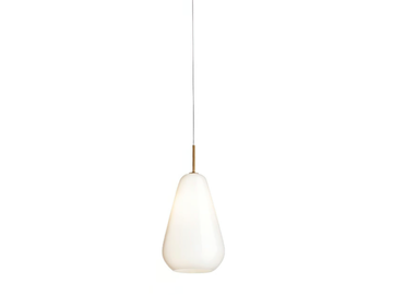 ANOLI 1 MEDIUM OPAL - Blown glass pendant lamp by Nuura