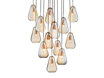 ANOLI 13 - Blown glass pendant lamp by Nuura