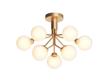 APIALES 9 OPAL - Blown glass ceiling lamp by Nuura