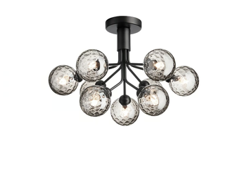 APIALES 9 OPTIC - LED blown glass ceiling lamp by Nuura