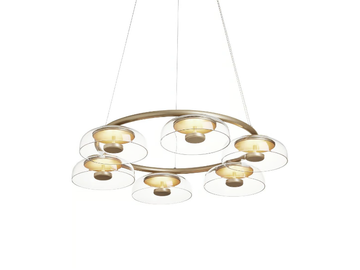 BLOSSI 6 - LED blown glass pendant lamp by Nuura