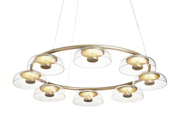 BLOSSI 8 - LED blown glass pendant lamp by Nuura