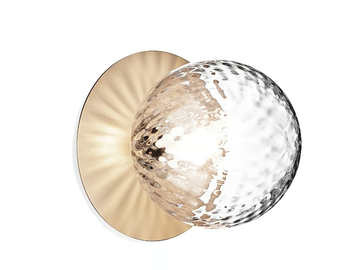 LIILA 1 MEDIUM OPTIC - Blown glass wall lamp / ceiling lamp by Nuura