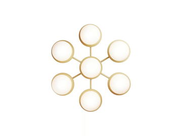 LIILA STAR OPAL - Painted metal and glass wall lamp / ceiling lamp by Nuura
