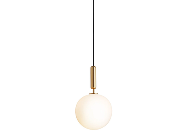 MIIRA 1 BRASS OPAL - LED opal glass pendant lamp by Nuura