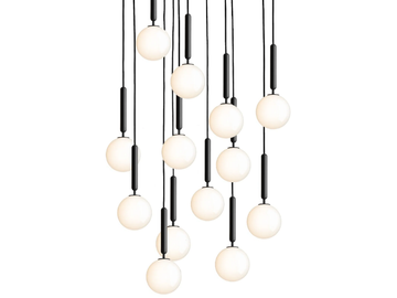 MIIRA 13 OPAL - Blown glass pendant lamp by Nuura