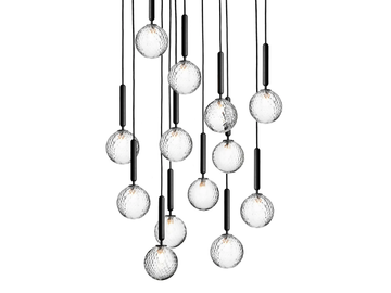 MIIRA 13 OPTIC - Blown glass pendant lamp by Nuura