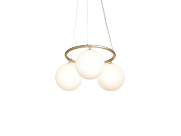 MIIRA 3 CIRCULAR - LED glass chandelier by Nuura