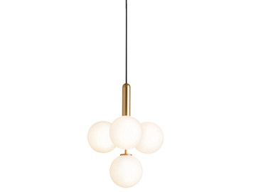 MIIRA 4 BRASS OPAL - LED opal glass pendant lamp by Nuura