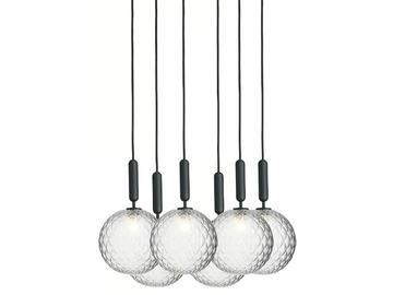 MIIRA 6 OPTIC - Blown glass pendant lamp by Nuura