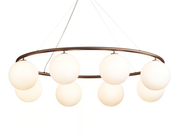 MIIRA 8 OVAL OPAL - LED opal glass pendant lamp by Nuura
