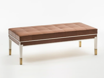 CASTELLO SC5044 - Tufted leather bench by OAK