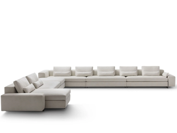 CONCERTO GN8040 - Sectional fabric sofa by OAK