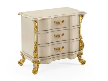 MG6736 - Solid wood bedside table with drawers by OAK