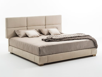 MOSCOVA SC5093 - Fabric double bed with upholstered headboard by OAK