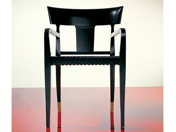 SC1020/A - Wooden chair with armrests by OAK