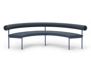 FONT 1365 - Curved fabric sofa by Offecct