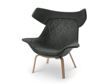 OYSTER WOOD HIGH - Easy chair by Offecct