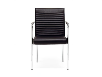 QUILT - Leather chair with armrests by Offecct