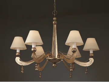 PALLINI - Iron chandelier by OFFICINACIANI